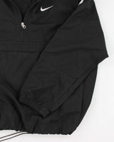 00s Men's Black Nike Quarter Zip Windbreaker - S