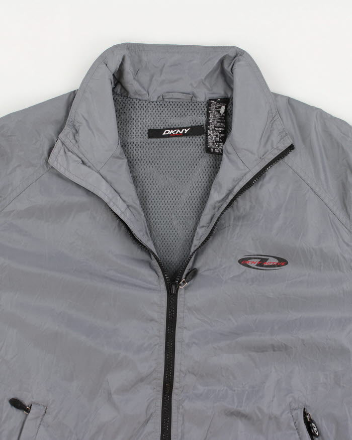 DKNY Active Grey Lightweight Windbreaker - M