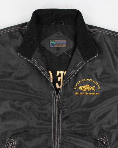 Eagle Points Lodge Black Anorak Jacket - L