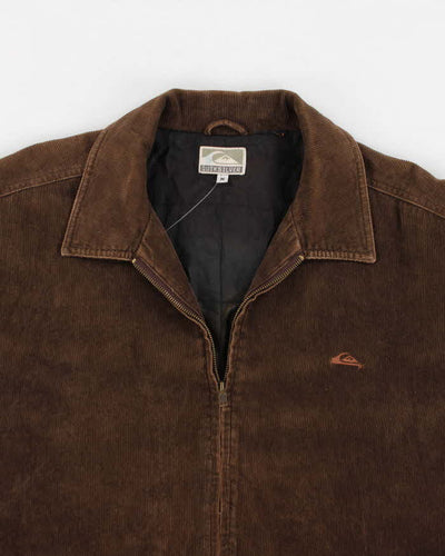 Y2k 00s Quicksilver Brown Corduroy Boxy Jacket - M