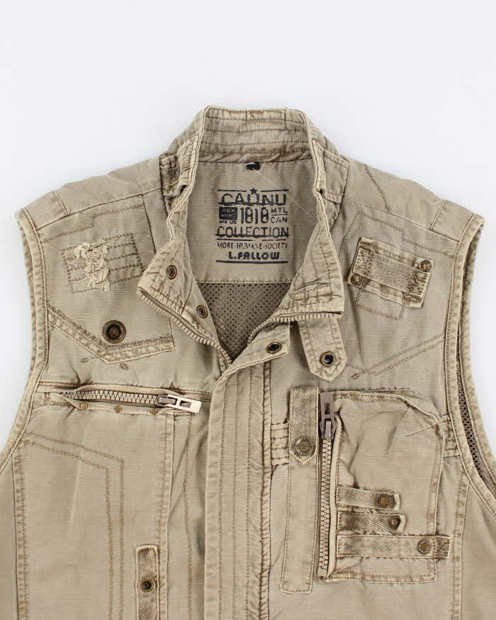 Vintage Y2K Multi Pocket Gilet - XL