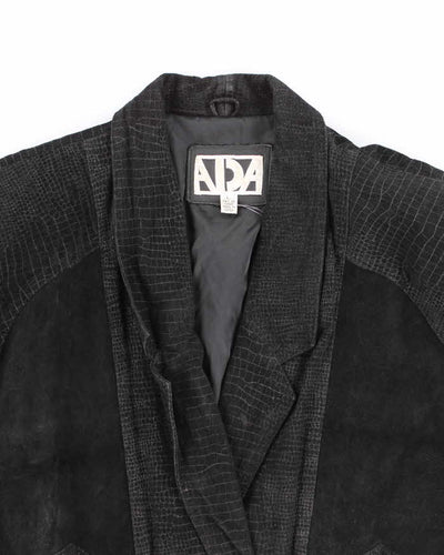 Vintage ADA 80s Bat Wing Leather Jacket - L