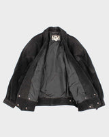 Vintage ADA 80s Bat Wing Leather Jacket - L
