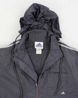 Adidas Men's Grey Track Jacket - S