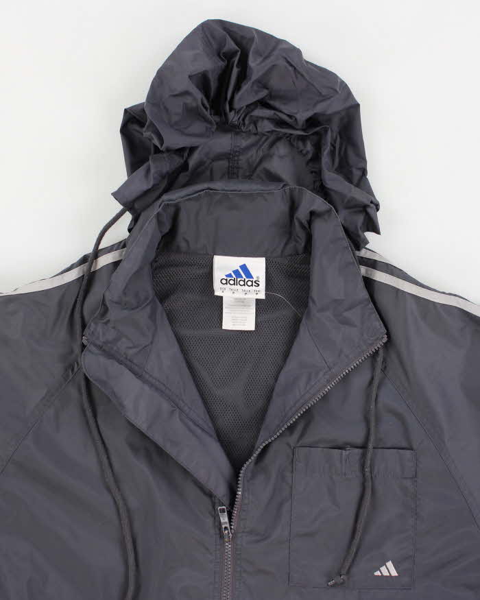 Adidas Men's Grey Track Jacket - S