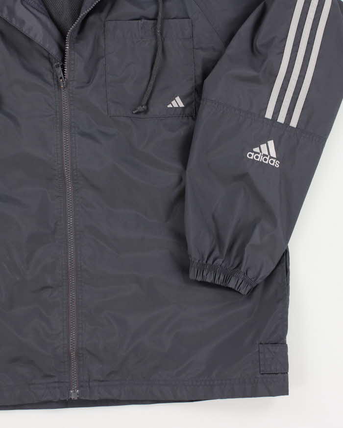 Adidas Men's Grey Track Jacket - S
