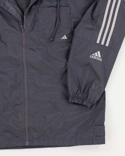 Adidas Men's Grey Track Jacket - S