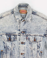 Vintage Levi's Acid Wash Denim Jacket - S