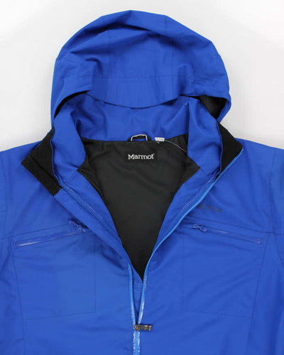 Marmot Blue Waterproof  Hooded Jacket - XXL
