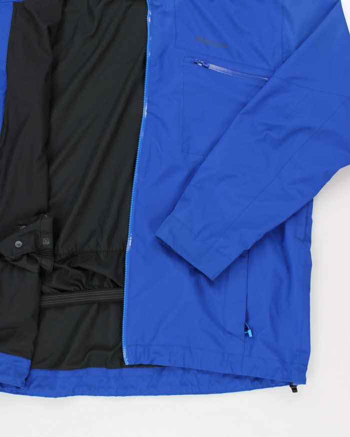 Marmot Blue Waterproof  Hooded Jacket - XXL