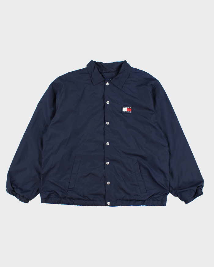 Vintage 90s Tommy Jena Navy Waterproof Jacket - M