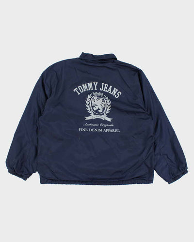 Vintage 90s Tommy Jena Navy Waterproof Jacket - M