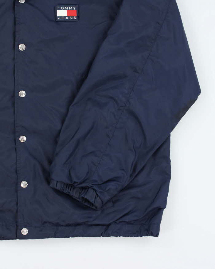 Vintage 90s Tommy Jena Navy Waterproof Jacket - M