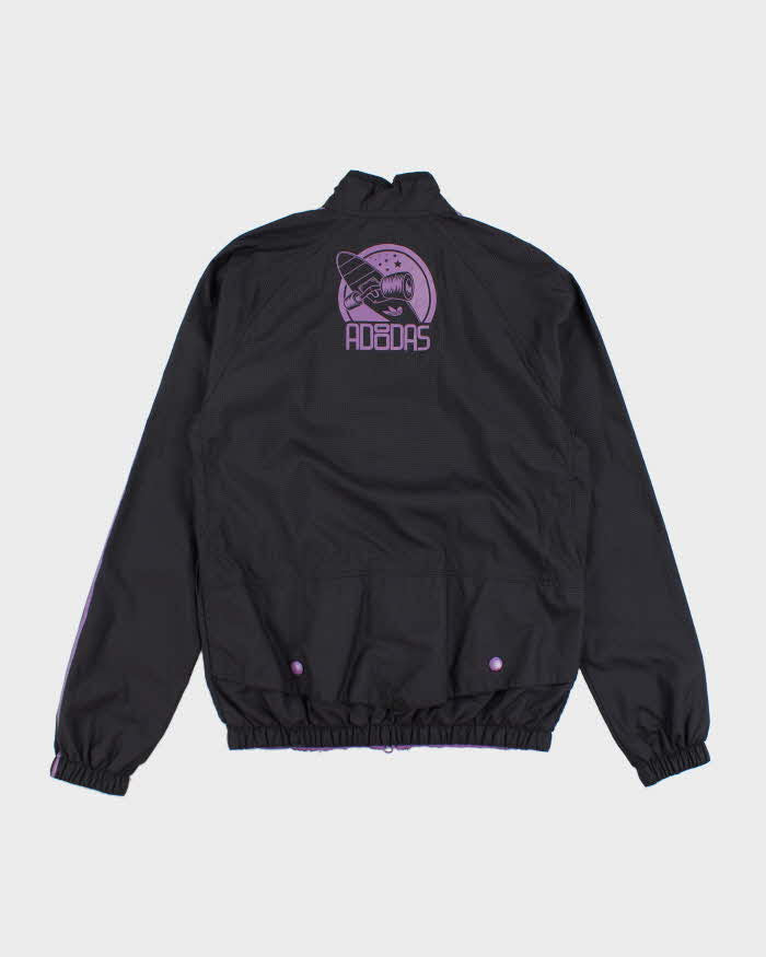 Adidas Purple &amp; Black Waterproof Jacket - M