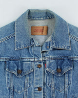 Vintage 70s Sleeveless Denim Jacket - M