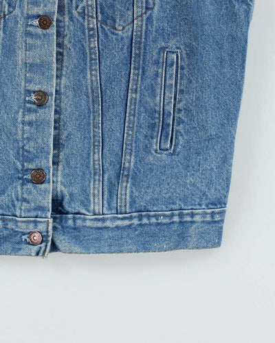 Vintage 70s Sleeveless Denim Jacket - M