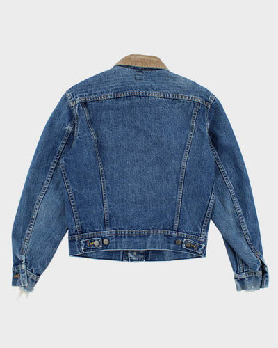 Vintage Lee Denim Jacket Cord Collar - S