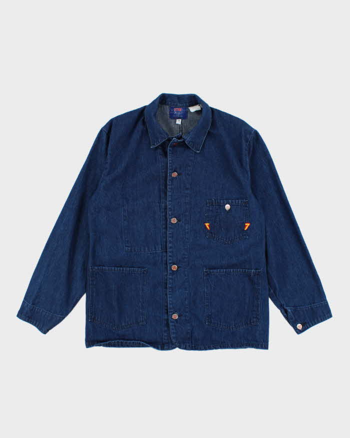 Vintage Big B Brotherhood Denim Utility Jacket - L
