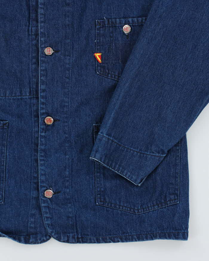 Vintage Big B Brotherhood Denim Utility Jacket - L