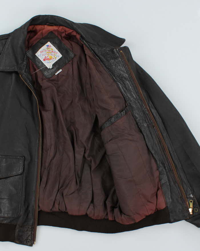 Vintage Top Of The World by Wiman Brown Leather Jacket - M
