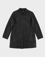 Danier Black Leather Jacket - XL