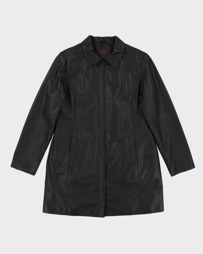 Danier Black Leather Jacket - XL