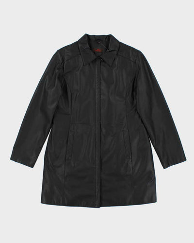 Danier Black Leather Jacket - XL