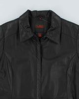 Danier Black Leather Jacket - XL