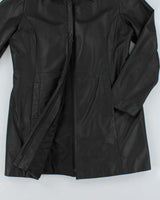 Danier Black Leather Jacket - XL