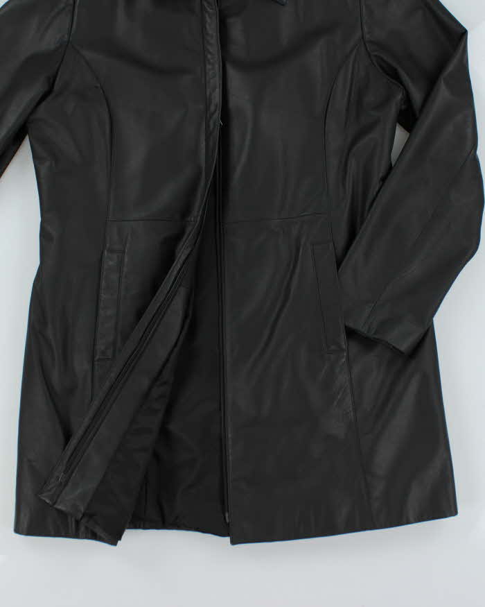 Danier Black Leather Jacket - XL