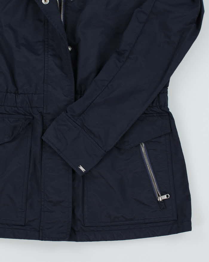 Tommy Hilfiger Chaqueta impermeable azul marino para mujer M