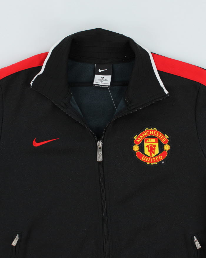 ウェア manchester united Nylon Track Jacket Manchester United FC Nike Training Track Jacket - L – Rokit