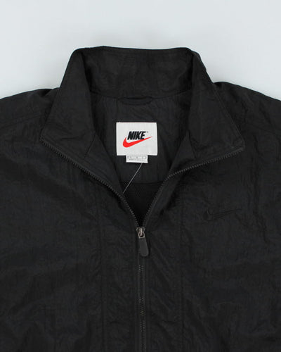 Vintage 90's Nike Black Windbreaker Track Jacket - L