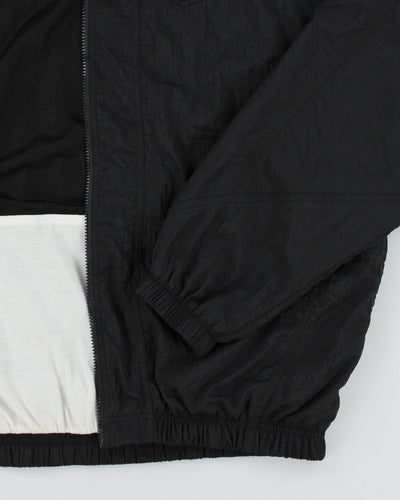 Vintage 90's Nike Black Windbreaker Track Jacket - L