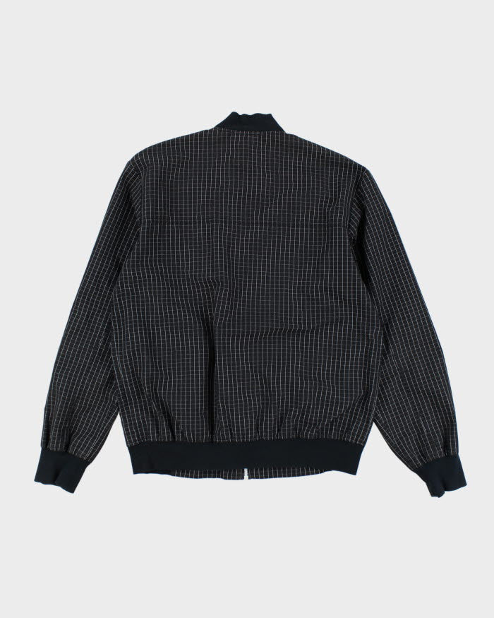 Adidas Checked Black & White Windbreaker Jacket - M