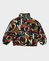 Vintage 90's Active Studio All Over Print Bomber Jacket - L