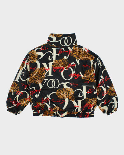 Vintage 90's Active Studio All Over Print Bomber Jacket - L