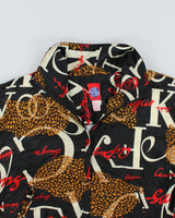 Vintage 90's Active Studio All Over Print Bomber Jacket - L
