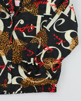 Vintage 90's Active Studio All Over Print Bomber Jacket - L