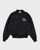 Vintage 90's Casino Embroidered Bomber Jacket - M