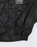 Vintage 90's Casino Embroidered Bomber Jacket - M