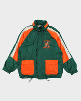 Vintage 90's Miami Hurricanes Windbreaker Jacket - XL