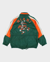Vintage 90's Miami Hurricanes Windbreaker Jacket - XL