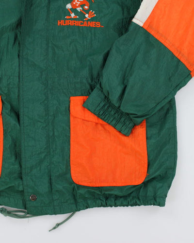 Vintage 90's Miami Hurricanes Windbreaker Jacket - XL