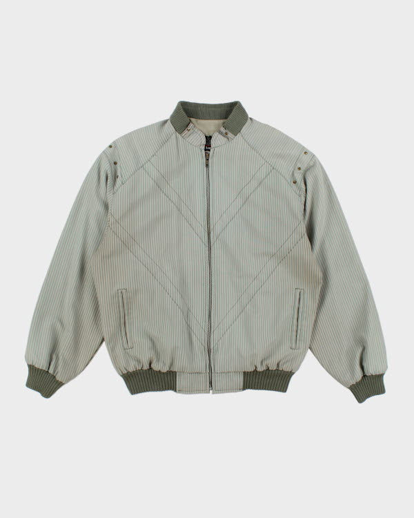 Vintage Striped Harrington Jacket - L