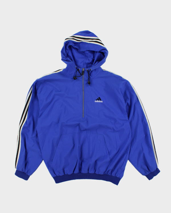 Vintage 90's Adidas 3/4 Zip Pullover Jacket - L