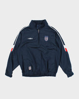Vintage 2000s England Umbro Windbreaker Track Jacket - XS