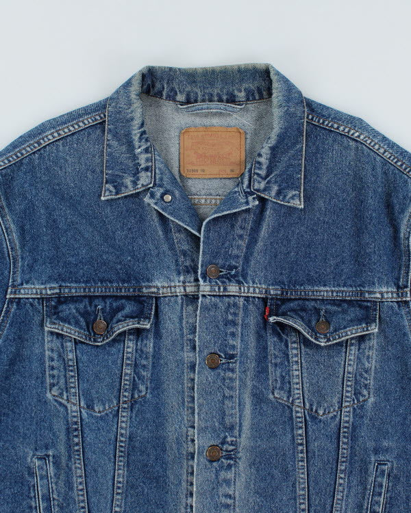 Vintage 90s Levi's Dark Wash Denim Jacket - L – Rokit