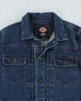 Vintage Dickies Workwear Dark Wash Denim Jacket - L