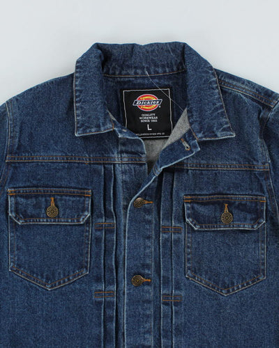 Vintage Dickies Workwear Dark Wash Denim Jacket - L